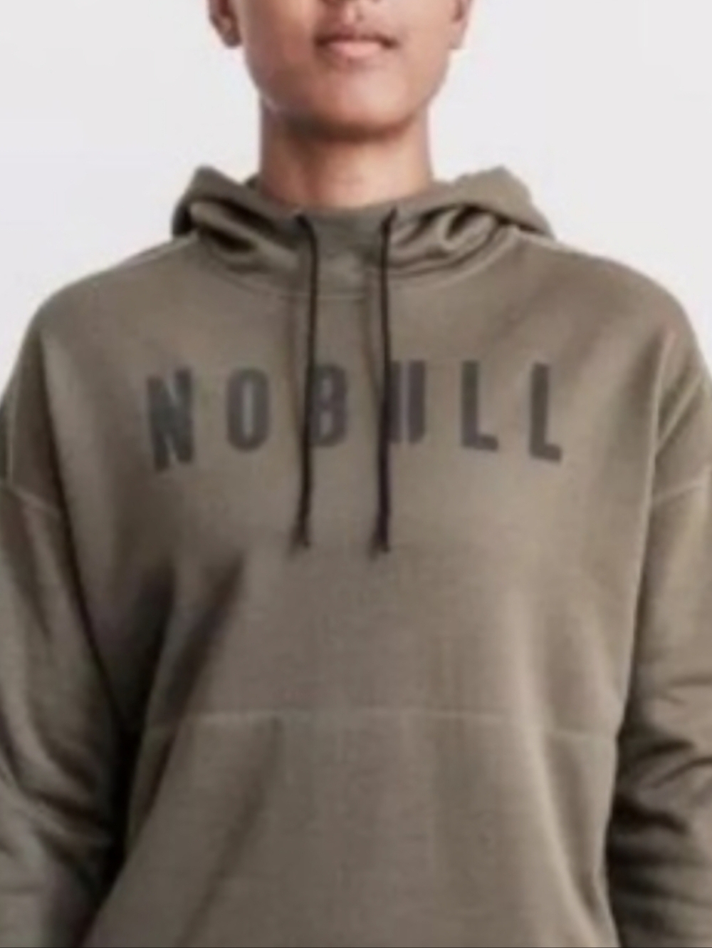 NOBULL Olive Green Logo Hoodie